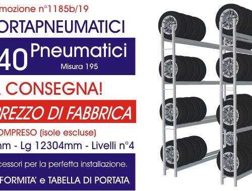 IMPIANTO  CAPACITA’ N°240 PNEUMATICI